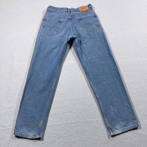 Levi's 550 Relaxed Fit Jeans‎ Men 30x30 Light Wash Denim Straight Leg Tag 31x30 - Picture 11 of 12